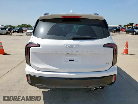 2024 Kia Telluride EX with VIN 5XYP3DGC8RG476579, listed as a Copart auction lot 64183345 with 22,523 mi miles and Salvage title. Bid and sale history available at DreamBid. Image 6.