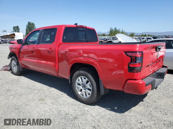 2023 Nissan Frontier SV with VIN 1N6ED1FK8PN612661, listed as a Copart auction lot 69260674 with 23,478 mi miles and Salvage Title. Bid and sale history available at carsss.com. Image 2.