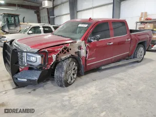 2018 GMC Sierra 1500 Denali with VIN 3GTU2PEJ3JG622238, listed as a Copart auction lot 47074325 with 91,144 mi miles and Salvage Title. Bid and sale history available at carsss.com. Image 1.