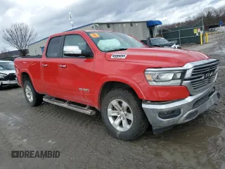 2019 Ram 1500 Laramie with VIN 1C6SRFDT2KN806618, listed as a Copart auction lot 86817314 with 0 mi miles and Salvage Title. Bid and sale history available at carsss.com. Image 4.