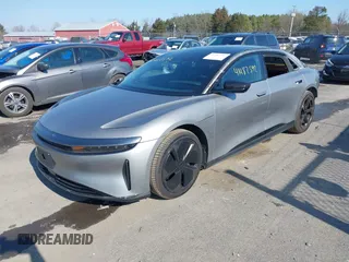 2024 Lucid Air Touring with VIN 50EA1TEA3RA001358, listed as a IAAI auction lot 41482592 with 4,811 mi miles. Bid and sale history available at carsss.com. Image 2.