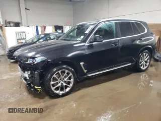 2024 BMW X5 xDrive40i with VIN 5UX23EU09R9S20851, listed as a Copart auction lot 47948705 with 43,199 mi miles and Salvage Title. Bid and sale history available at carsss.com. Image 1.