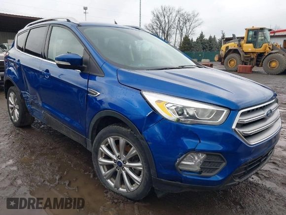 2017 Ford Escape Titanium with VIN 1FMCU9JD8HUA59000, listed as a IAAI auction lot 41559788 with 90,319 mi miles. Bid and sale history available at carsss.com. Image 1.