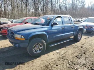 2003 Dodge Dakota Sport with VIN 1D7HG38X43S161466, listed as a Copart auction lot 46293235 with 237,061 mi miles and Salvage Title. Bid and sale history available at carsss.com. Image 1.