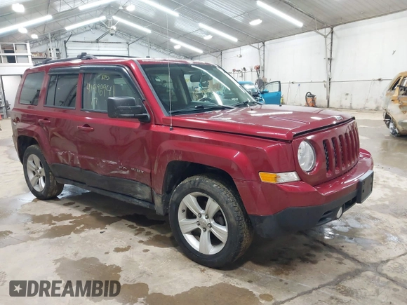 2017 Jeep Patriot High Altitude with VIN 1C4NJRFB1HD159078, listed as a IAAI auction lot 41998941 with 102,194 mi miles. Bid and sale history available at carsss.com. Image 1.