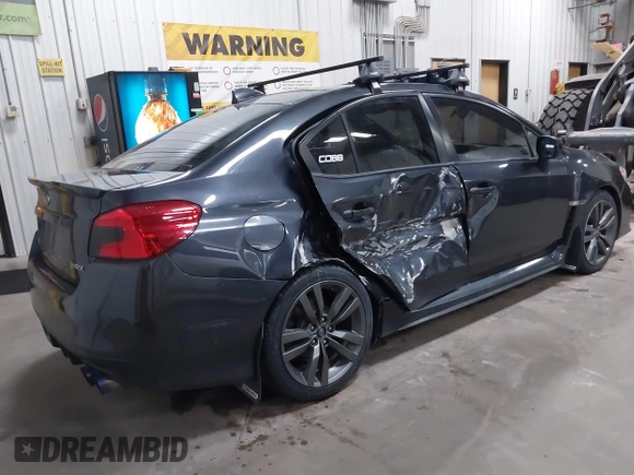 2016 Subaru WRX Premium with VIN JF1VA1E69G8801517, listed as a IAAI auction lot 41558194 with 118,332 mi miles. Bid and sale history available at carsss.com. Image 4.