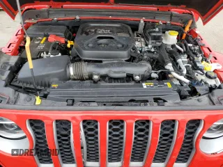 2021 Jeep Wrangler Unlimited Sahara with VIN 1C4JJXP64MW766076, listed as a Copart auction lot 63644955 with 92,421 mi miles and Salvage title. Bid and sale history available at DreamBid. Image 11.
