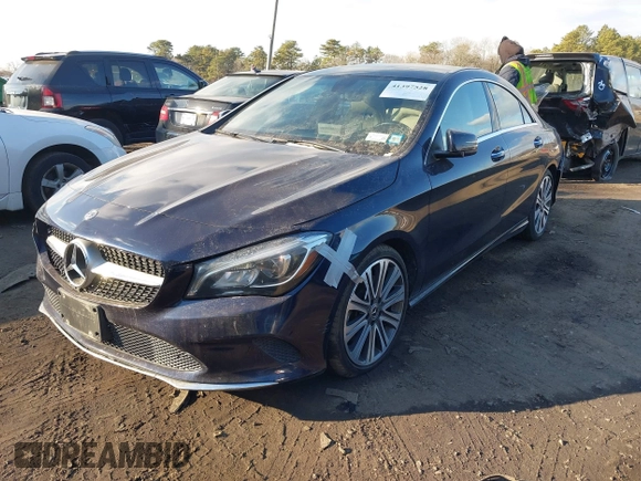 2019 Mercedes-Benz CLA 250 with VIN WDDSJ4GB7KN724834, listed as a IAAI auction lot 41397528 with 47,727 mi miles and . Bid and sale history available at DreamBid. Image 2.