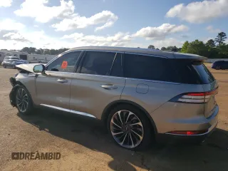 2023 Lincoln Aviator Reserve with VIN 5LM5J7WC7PGL10427, listed as a Copart auction lot 52072055 with 51,265 mi miles and Salvage title. Bid and sale history available at DreamBid. Image 2.