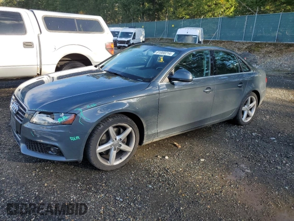 2009 Audi A4 3.2L Prestige with VIN WAUMK78K19A120162, listed as a Copart auction lot 81000214 with 119,251 mi miles and Salvage Title. Bid and sale history available at carsss.com. Image 1.