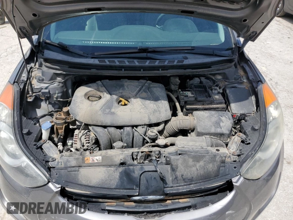 2013 Hyundai Elantra GLS with VIN 5NPDH4AE5DH199454, listed as a Copart auction lot 58515715 with 141,717 mi miles and Salvage title. Bid and sale history available at DreamBid. Image 11.