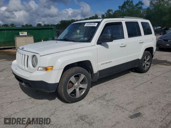 2016 Jeep Patriot High Altitude with VIN 1C4NJRFB0GD552651, listed as a Copart auction lot 55886435 with 105,735 mi miles and Clean Title. Bid and sale history available at DreamBid. Image 1.