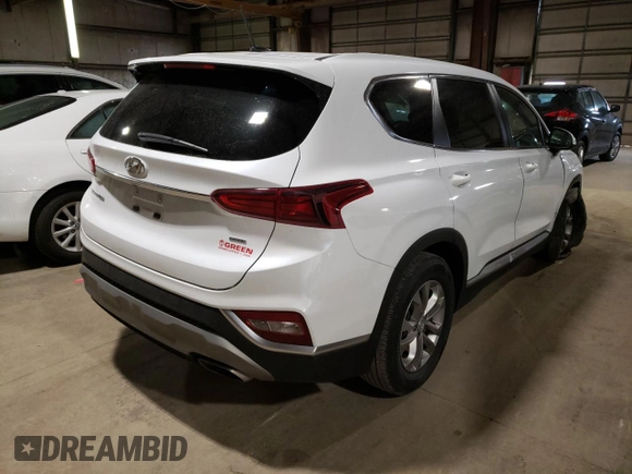 2019 Hyundai Santa Fe SE with VIN 5NMS2CAD4KH080458, listed as a Copart auction lot 64786912 with 43,874 mi miles. Bid and sale history available at carsss.com. Image 4.