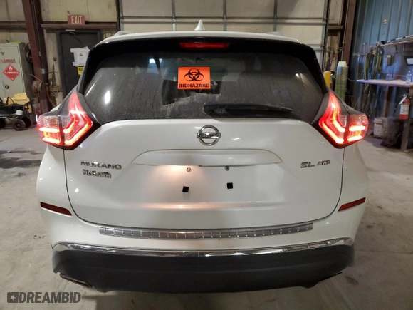 2017 Nissan Murano SL with VIN 5N1AZ2MH0HN105704, listed as a Copart auction lot 88717435 with 66,437 mi miles and Salvage Title. Bid and sale history available at carsss.com. Image 6.