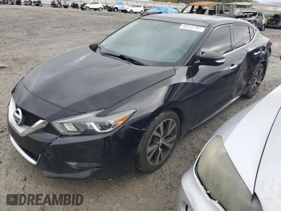 2017 Nissan Maxima SR with VIN 1N4AA6AP7HC419799, listed as a Copart auction lot 86616794 with 117,251 mi miles and Salvage title. Bid and sale history available at DreamBid. Image 1.