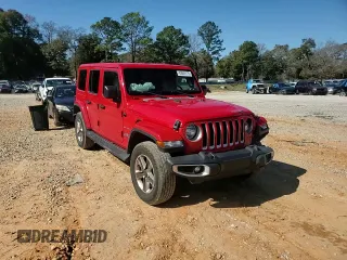 2020 Jeep Wrangler Unlimited Sahara with VIN 1C4HJXENXLW175550, listed as a Copart auction lot 42625175 with 88,518 mi miles and Salvage Title. Bid and sale history available at carsss.com. Image 12.
