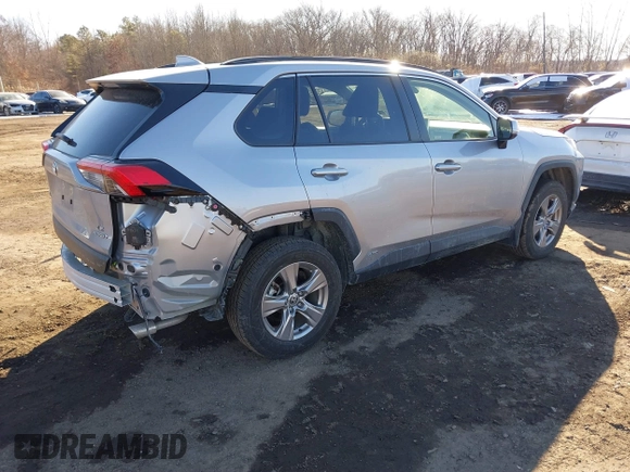 2023 Toyota RAV4 Hybrid LE with VIN JTMMWRFV6PD186024, listed as a IAAI auction lot 41417213 with 9,217 mi miles. Bid and sale history available at carsss.com. Image 4.
