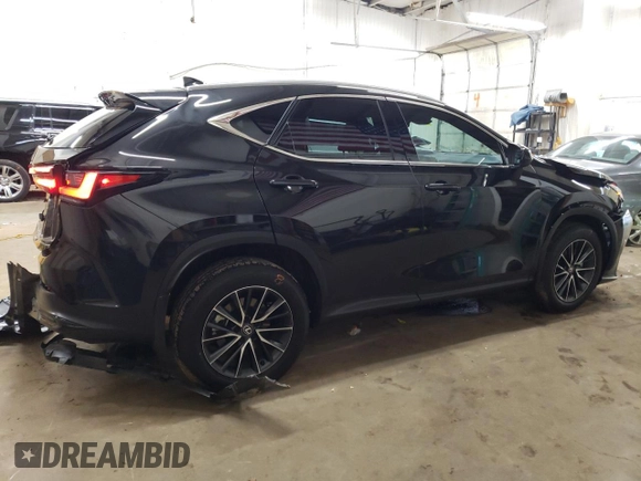 2025 Lexus NX 350h with VIN 2T2AKCEZ2SC037787, listed as a Copart auction lot 79583614 with 6,629 mi miles and Salvage Title. Bid and sale history available at DreamBid. Image 3.
