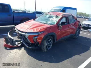 2024 Chevrolet Trax LT with VIN KL77LHE29RC073679, listed as a IAAI auction lot 41920955 with 1 mi miles. Bid and sale history available at carsss.com. Image 2.