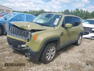 2015 Jeep Renegade Latitude with VIN ZACCJABT0FPB65588, listed as a Copart auction lot 56006174 with 97,773 mi miles and Salvage Title. Bid and sale history available at carsss.com. Image 1.