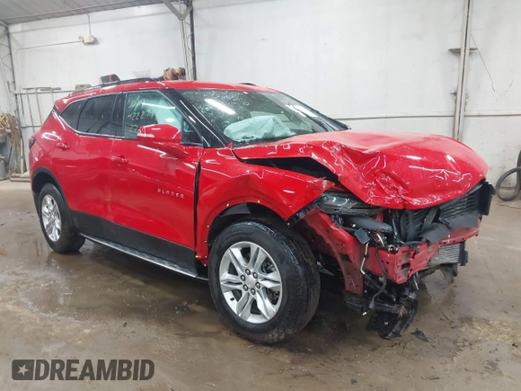 2022 Chevrolet Blazer LT z VIN 3GNKBJR44NS204676, wystawiony jako IAAI lot #42227459 z przebiegiem 32 683 mil mil oraz . Historia ofert i sprzedaży dostępna na DreamBid. Obrazek 1.