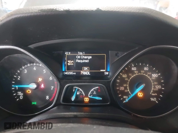 2017 Ford Focus SE with VIN 1FADP3F29HL220440, listed as a IAAI auction lot 41975013 with 40,295 mi miles and . Bid and sale history available at DreamBid. Image 7.