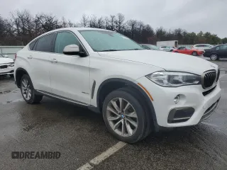 2015 BMW X6 xDrive35i with VIN 5UXKU2C52F0N76566, listed as a Copart auction lot 51751045 with 66,972 mi miles and Salvage Title. Bid and sale history available at carsss.com. Image 4.