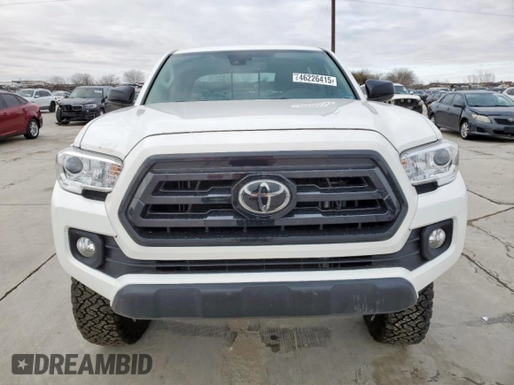 2022 Toyota Tacoma SR5 with VIN 3TMBZ5DN6NM035681, listed as a Copart auction lot 46226415 with 27,891 mi miles and Salvage title. Bid and sale history available at DreamBid. Image 5.