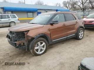2017 Ford Explorer XLT with VIN 1FM5K8D8XHGA59764, listed as a Copart auction lot 48163295 with Not provided miles and Salvage title. Bid and sale history available at DreamBid. Image 1.