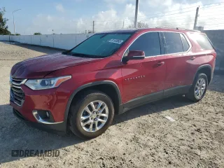 2021 Chevrolet Traverse LT Cloth with VIN 1GNERGKWXMJ238967, listed as a Copart auction lot 51163065 with 46,478 mi miles and Salvage Title. Bid and sale history available at carsss.com. Image 1.