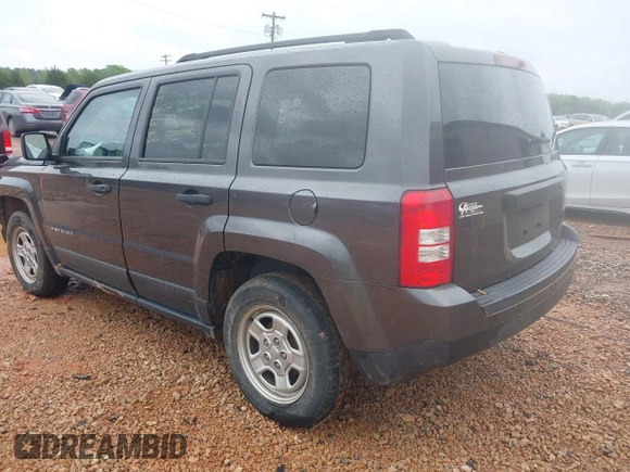 2017 Jeep Patriot Sport with VIN 1C4NJPBA0HD157503, listed as a IAAI auction lot 41957969 with 107,616 mi miles. Bid and sale history available at carsss.com. Image 3.