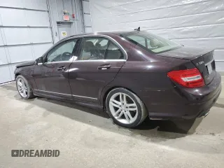 2012 Mercedes-Benz C 300 Sport with VIN WDDGF8BB3CR230244, listed as a Copart auction lot 47046855 with 112,648 mi miles and Salvage Title. Bid and sale history available at DreamBid. Image 2.