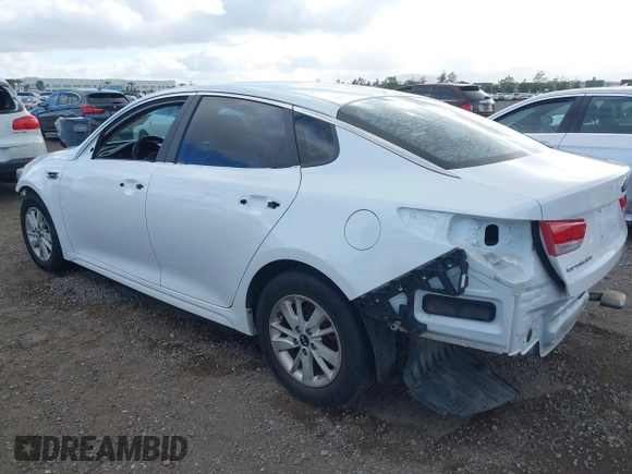 2017 Kia Optima LX with VIN 5XXGT4L37HG166481, listed as a IAAI auction lot 42248792 with 108,319 mi miles and . Bid and sale history available at DreamBid. Image 3.