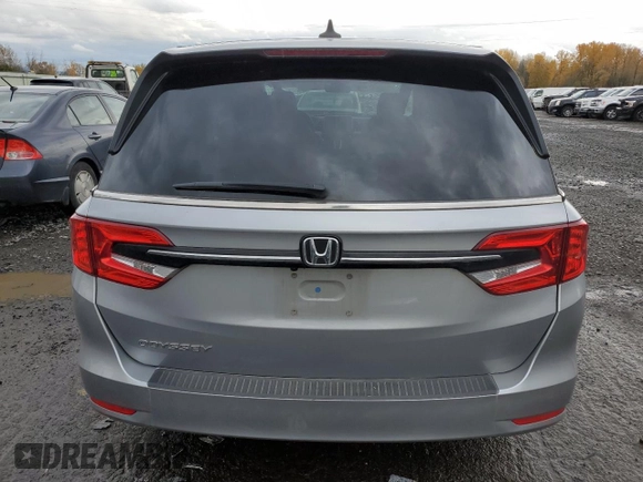 2023 Honda Odyssey EX-L with VIN 5FNRL6H67PB054708, listed as a Copart auction lot 82111554 with 37,248 mi miles and Salvage Title. Bid and sale history available at carsss.com. Image 6.