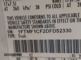 2013 Ford F-150 XL с VIN 1FTMF1CF2DFD52330, выставлен на аукционе IAAI как лот 42527052 с пробегом 173 898 миль миль и . История ставок и продаж доступна на DreamBid. Изображение 9.