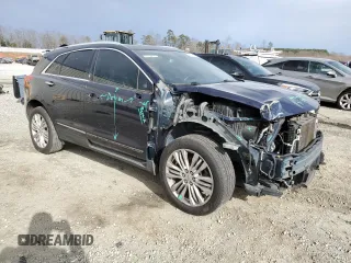 2017 Cadillac XT5 Premium Luxury FWD with VIN 1GYKNCRS5HZ198298, listed as a Copart auction lot 48212495 with 95,648 mi miles and Salvage Title. Bid and sale history available at DreamBid. Image 4.