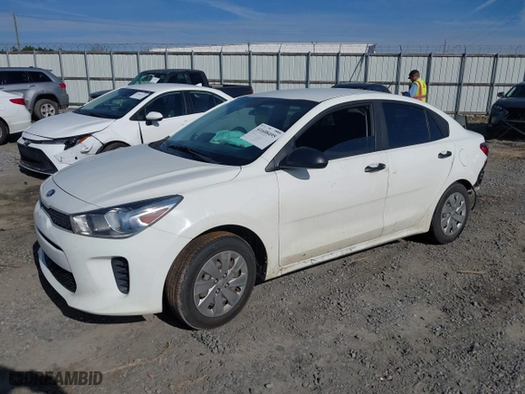 2018 Kia Rio LX with VIN 3KPA24AB8JE060946, listed as a IAAI auction lot 41608495 with 109,441 mi miles. Bid and sale history available at carsss.com. Image 17.