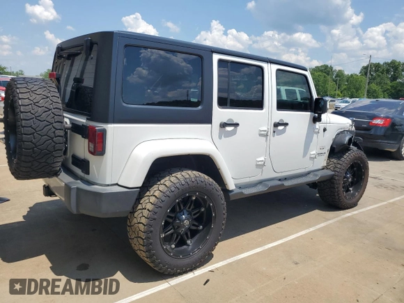 2017 Jeep Wrangler Unlimited Sahara with VIN 1C4BJWEG7HL684621, listed as a Copart auction lot 62403015 with 92,786 mi miles and Salvage title. Bid and sale history available at DreamBid. Image 3.