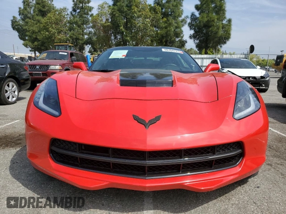 2015 Chevrolet Corvette Z51 3LT with VIN 1G1YL2D73F5121378, listed as a Copart auction lot 48764725 with 54,208 mi miles and Salvage Title. Bid and sale history available at carsss.com. Image 5.
