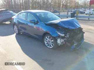 2017 Mazda 3 Touring with VIN 3MZBN1V74HM104034, listed as a IAAI auction lot 41823286 with 53,282 mi miles and . Bid and sale history available at DreamBid. Image 1.