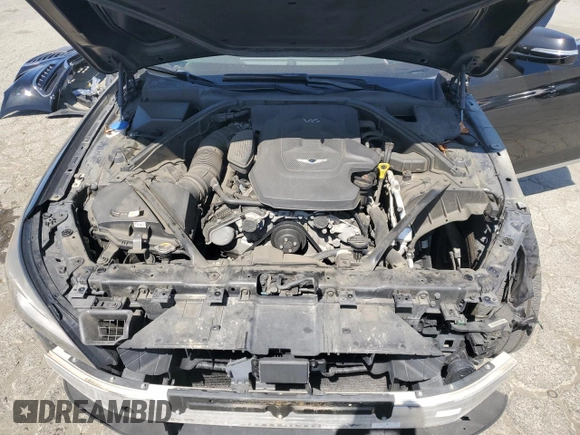 2018 Genesis G80 3.8L with VIN KMHGN4JE5JU227112, listed as a Copart auction lot 60564705 with 83,577 mi miles and Salvage title. Bid and sale history available at DreamBid. Image 11.