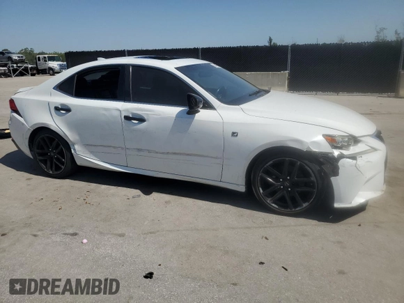 2015 Lexus IS 250 with VIN JTHBF1D23F5065489, listed as a Copart auction lot 56408005 with Not provided miles and Salvage title. Bid and sale history available at DreamBid. Image 4.
