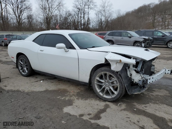 2021 Dodge Challenger GT with VIN 2C3CDZKG8MH601744, listed as a Copart auction lot 43237055 with 52,112 mi miles and Salvage Title. Bid and sale history available at carsss.com. Image 4.