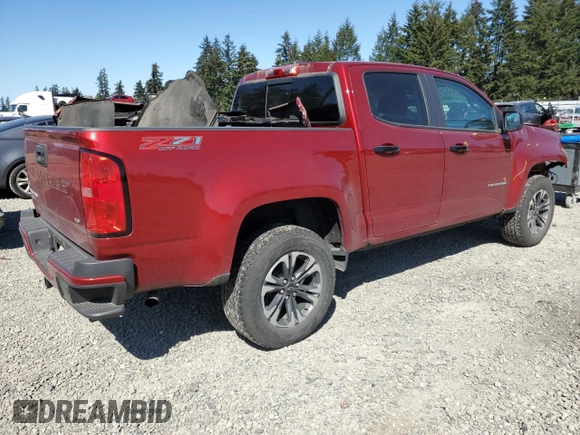 2021 Chevrolet Colorado 4WD Z71 с VIN 1GCGTDEN0M1259671, выставлен на аукционе Copart как лот 53388675 с пробегом 61 556 миль миль и Списание • Salvage title. История ставок и продаж доступна на DreamBid. Изображение 3.
