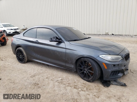 2015 BMW 2 Series M235i xDrive with VIN WBA1J9C59FVX98634, listed as a Copart auction lot 53407353 with 98,714 mi miles. Bid and sale history available at carsss.com. Image 4.