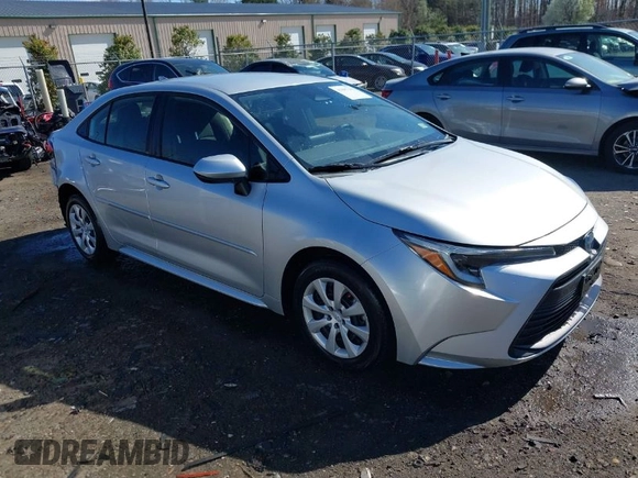 2023 Toyota Corolla Hybrid LE with VIN JTDBCMFE1P3015786, listed as a IAAI auction lot 41887102 with 27,123 mi miles. Bid and sale history available at carsss.com. Image 1.