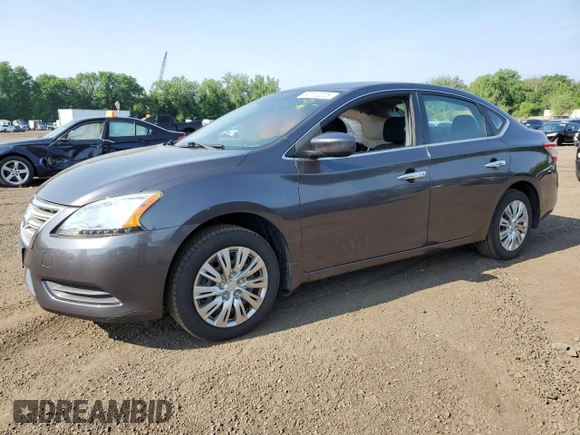2014 Nissan Sentra SV with VIN 3N1AB7AP7EY321083, listed as a Copart auction lot 60710205 with 75,087 mi miles and Salvage title. Bid and sale history available at DreamBid. Image 1.
