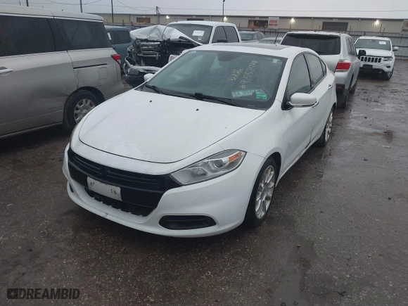 2014 Dodge Dart Limited with VIN 1C3CDFCB2ED902610, listed as a IAAI auction lot 41557978 with 182,300 mi miles. Bid and sale history available at carsss.com. Image 2.