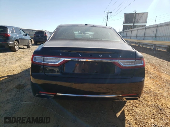 2017 LINCOLN CONTINENTL SELECT with VIN 1LN6L9TP5H5611991, listed as a Copart auction lot 77345324 with 85,764 mi miles and Salvage Title. Bid and sale history available at DreamBid. Image 6.