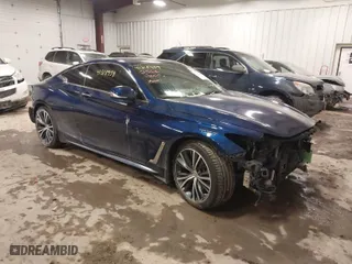 2018 Infiniti Q60 3.0t LUXE with VIN JN1EV7EL0JM391845, listed as a IAAI auction lot 41318459 with 32,073 mi miles. Bid and sale history available at carsss.com. Image 1.